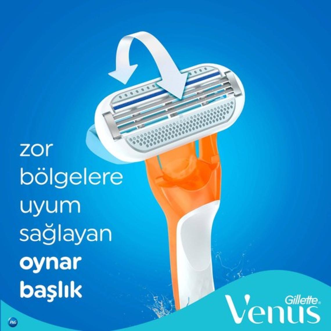 Gillette Venus Riviera Kullan At Kadın Tıraş Bıçağı 2'li