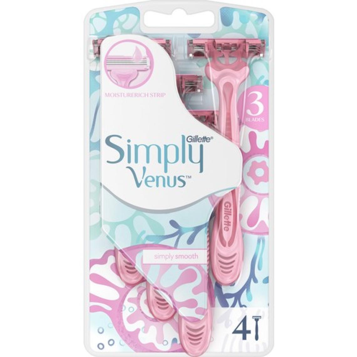 Gillette Simply Venüs 3 Kullan At Tıraş Bıçağı 4'lü