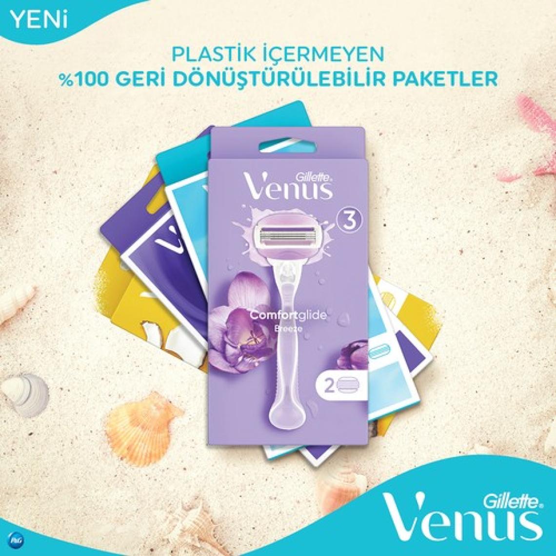 Gillette Venus Comfortglide Olay Kadın Yedek Tıraş Bıçağı 2 Adet