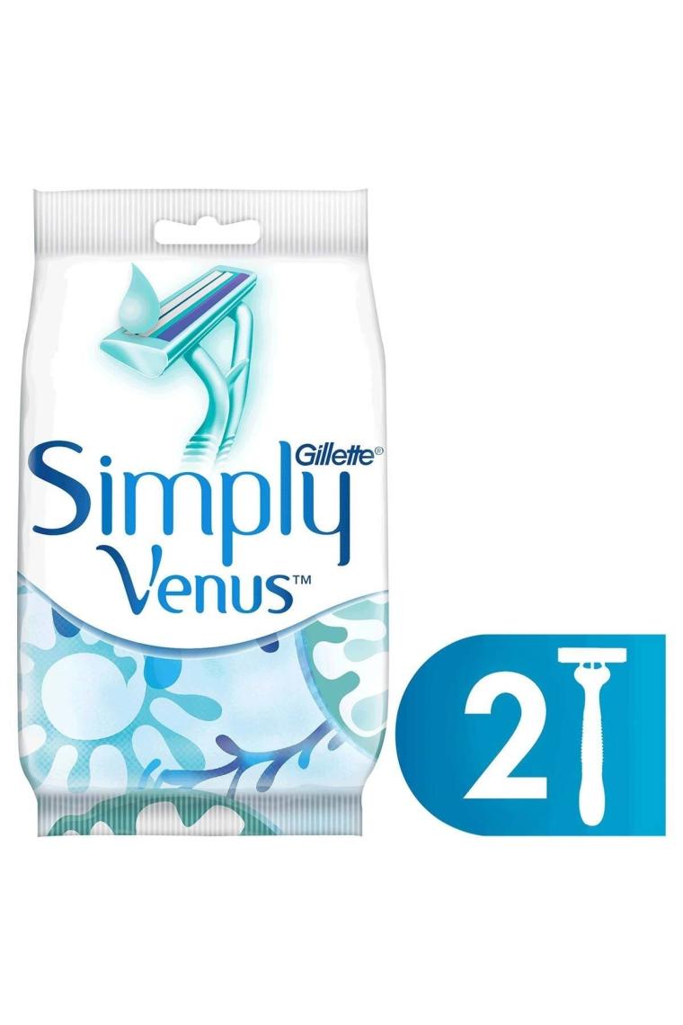Gillette Simply Venus 2 Kullan-At 2'li Tıraş Bıçağı