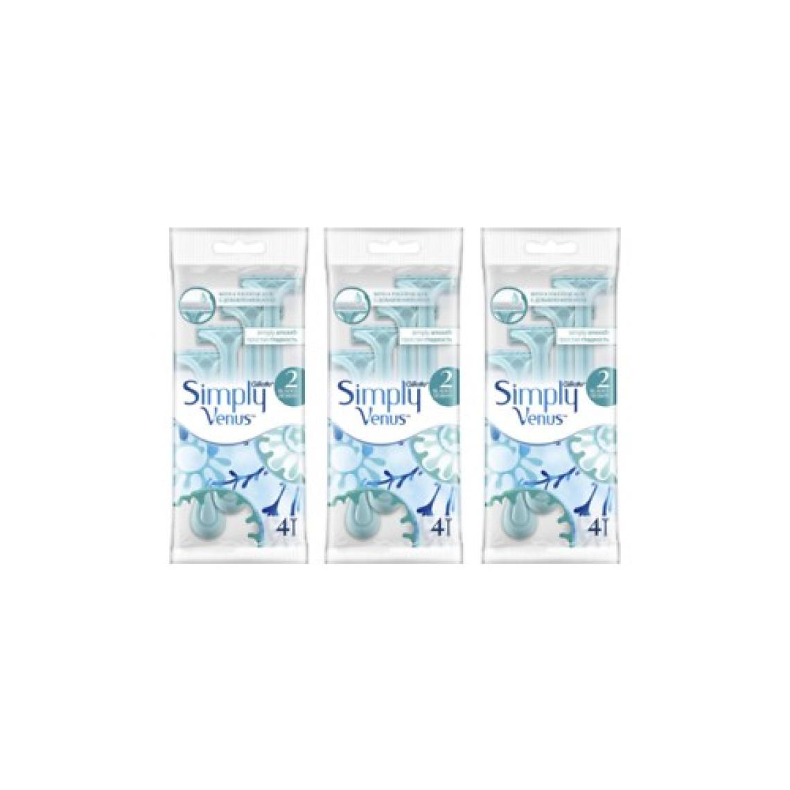 Venüs Simply Venus 2 Kullan At Tıraş Bıçağı 4'Lü X 3 Paket