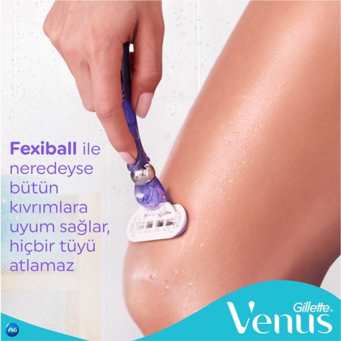 Gillette Venus Swirl Kadın Tıraş Makinesi + 3 Yedek Tıraş Bıçağı
