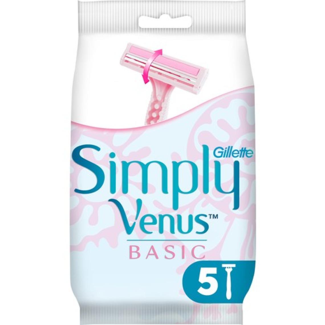 Gillette Simply Venus 2 Basic 5'li Kadın Tıraş Bıçağı