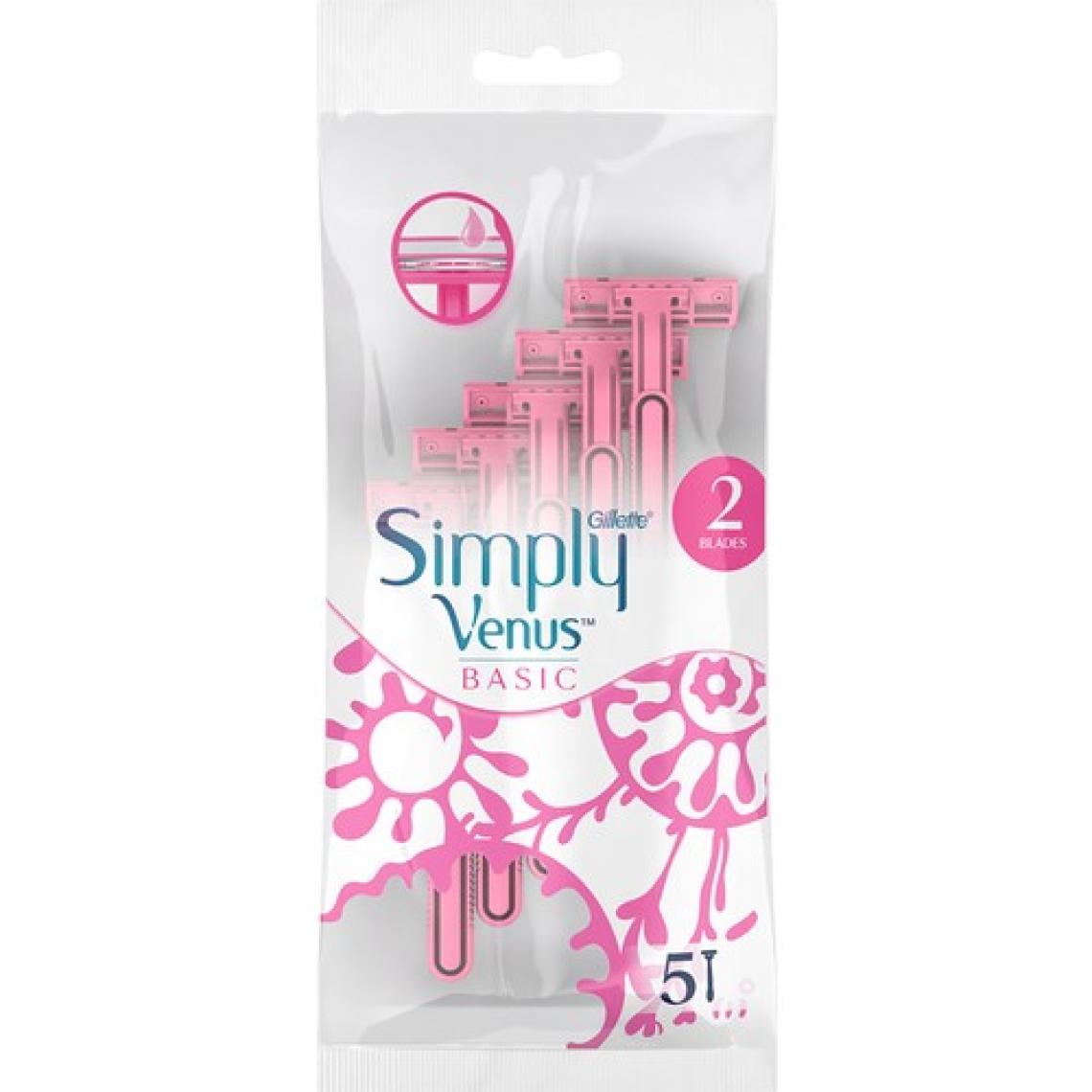 Gillette Simply Venus 2 Basic 5'li Kadın Tıraş Bıçağı