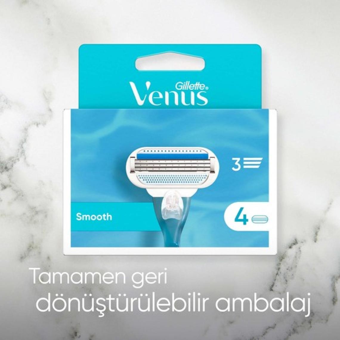 Gillette Venus Smooth 2'li Yedek Tıraş Bıçağı