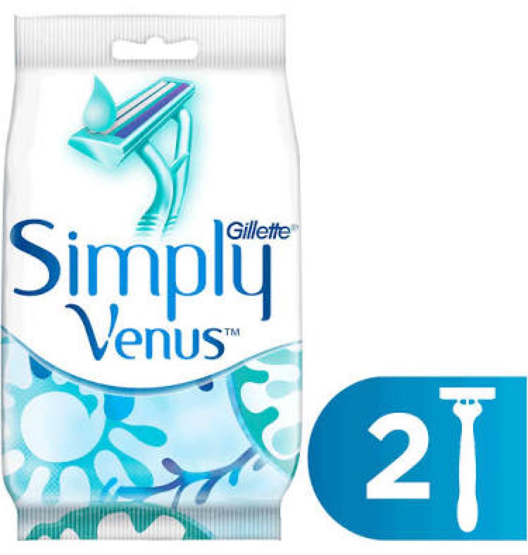 Gillette Simply Venus 2 2'li Kullan At Kadın Tıraş Bıçağı