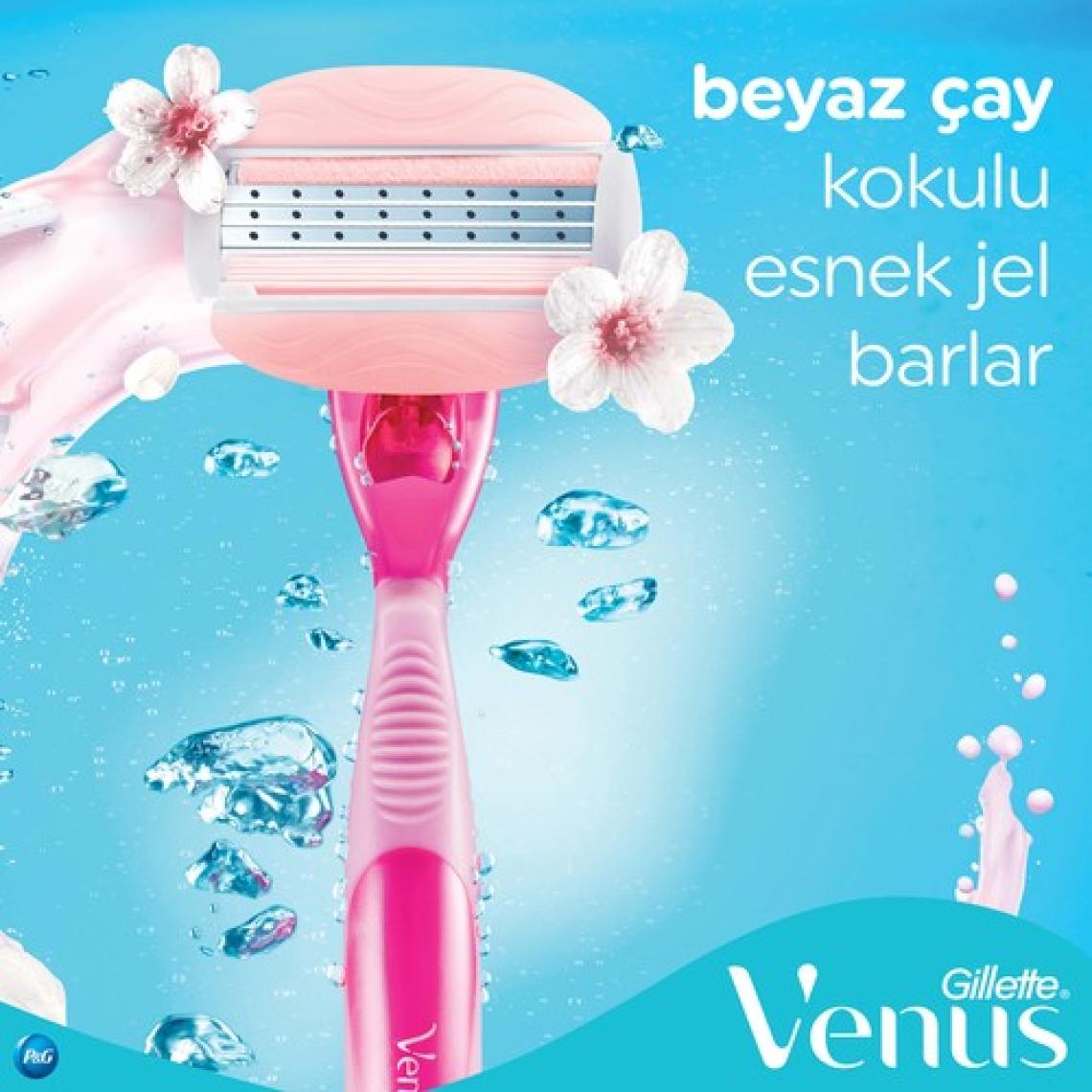 Gillette Venus Comfortglide Spa Breeze Kadın Tıraş Makinesi + 4 Yedek Tıraş Bıçağı