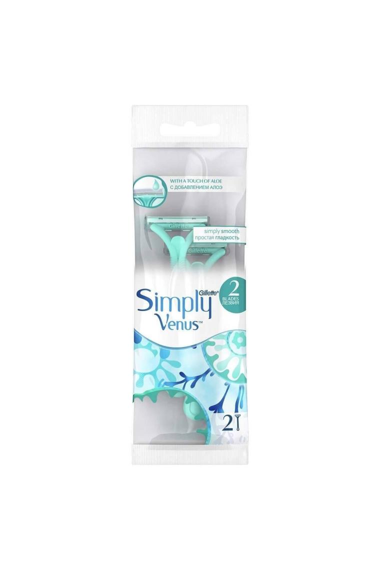 Gillette Venus Simply 2 Blades Mavi 4'lü