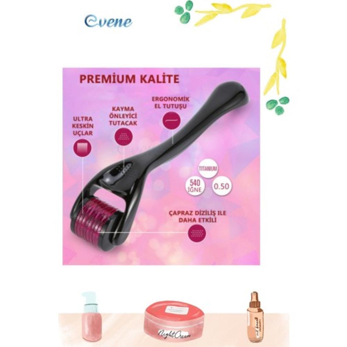 Viselia Saç Çıkarma Tarağı - Titanyum Iğneli Derma Roller Cilt Yenileme 0.5 mm
