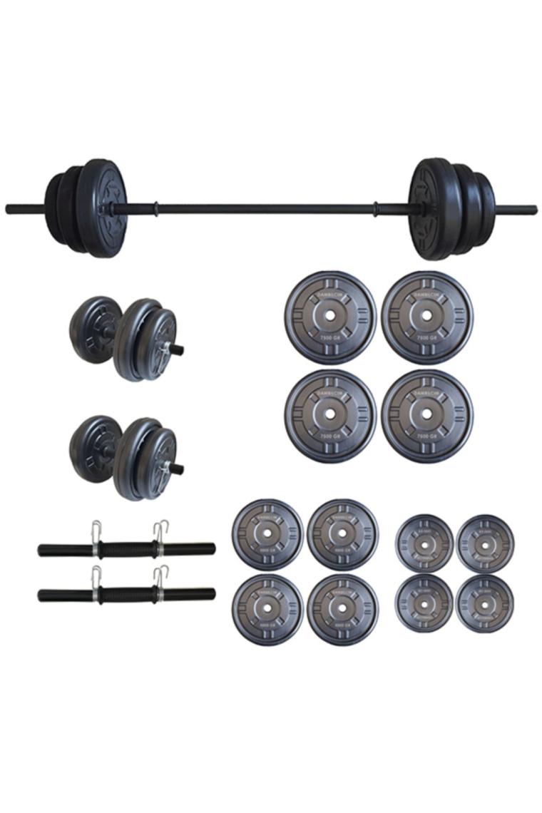 65 Kg Halter Seti Dambıl Seti Ağırlık Ve Vücut Geliştirme Aleti 65 Kg Spor Dumbell Set