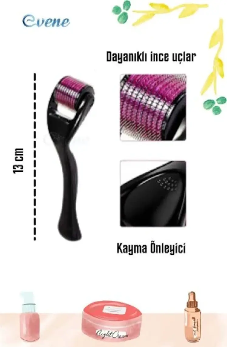 Viselia Dermaroller Titanyum 540 Iğneli 1.0 mm