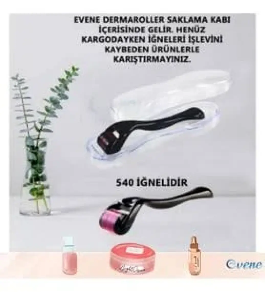 Viselia Dermaroller Titanyum 540 Iğneli 1.0 mm