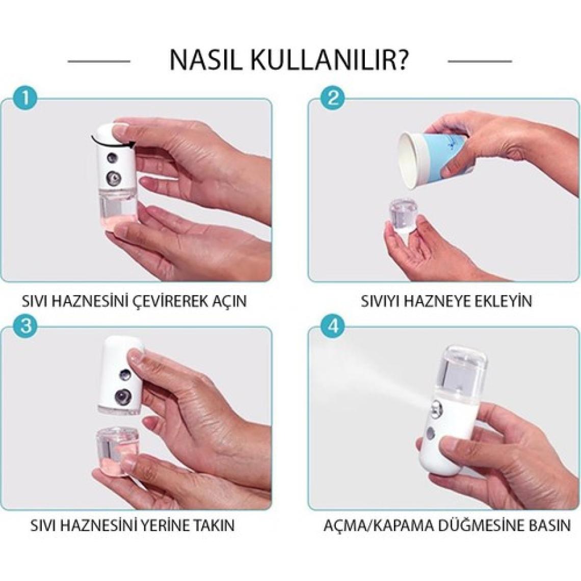Linex Şarjlı Mini Cilt Nemlendirici Serin Buhar Makinesi