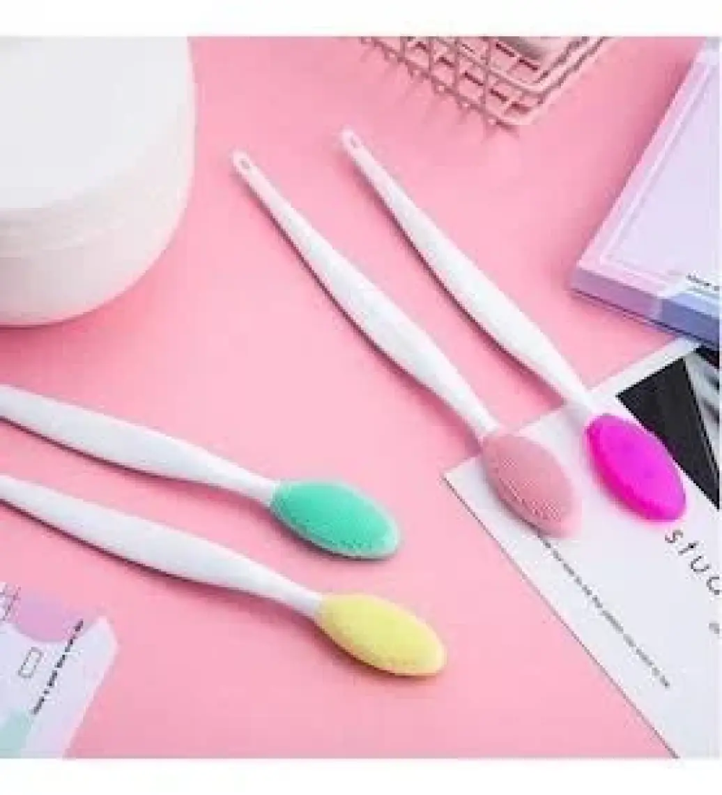 2 Adet Dudak Fırçası Peeling  Gözenek Siyah Nokta Temizleyici  Çift Yönlü Fırça