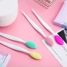 2 Adet Dudak Fırçası Peeling  Gözenek Siyah Nokta Temizleyici  Çift Yönlü Fırça