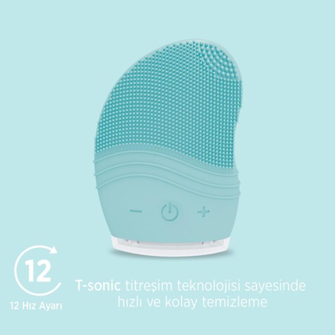 Polosmart PSC03 Sonic Titreşimli Yüz Temizleme Cihazı - Turkuaz