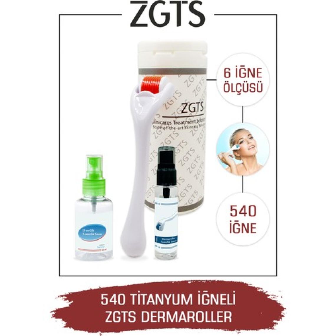 Zgts Red Dermaroller Ultra Titanyum 540 Iğneli Derma Roller