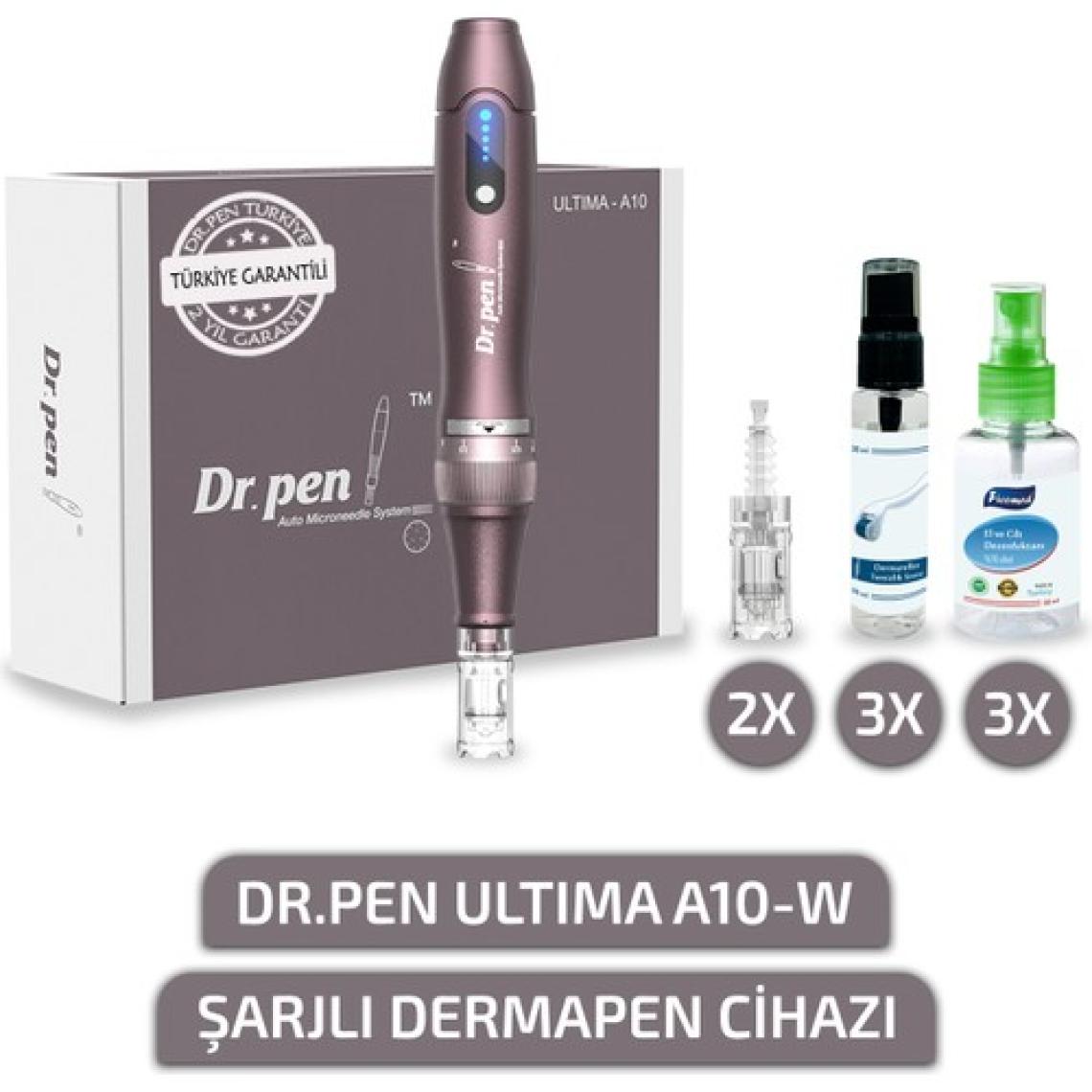 Dr. Pen Dr.Pen Ultima A10-W Şarjlı Dermapen Cihazı (2 Yıl Türkiye Garantili) Derma Pen Kalıcı Makyaj Dermaroller