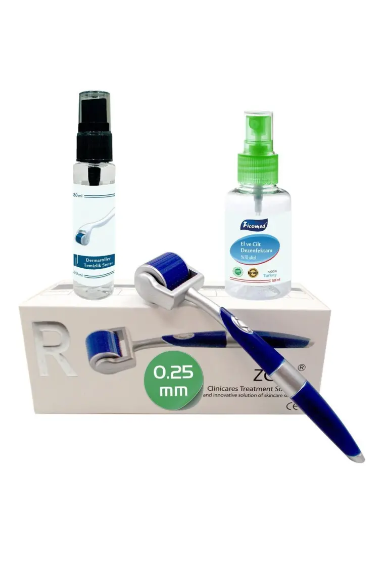 Kadınshop Zgts Blue Dermaroller Titanyum 192 İğneli Derma Roller