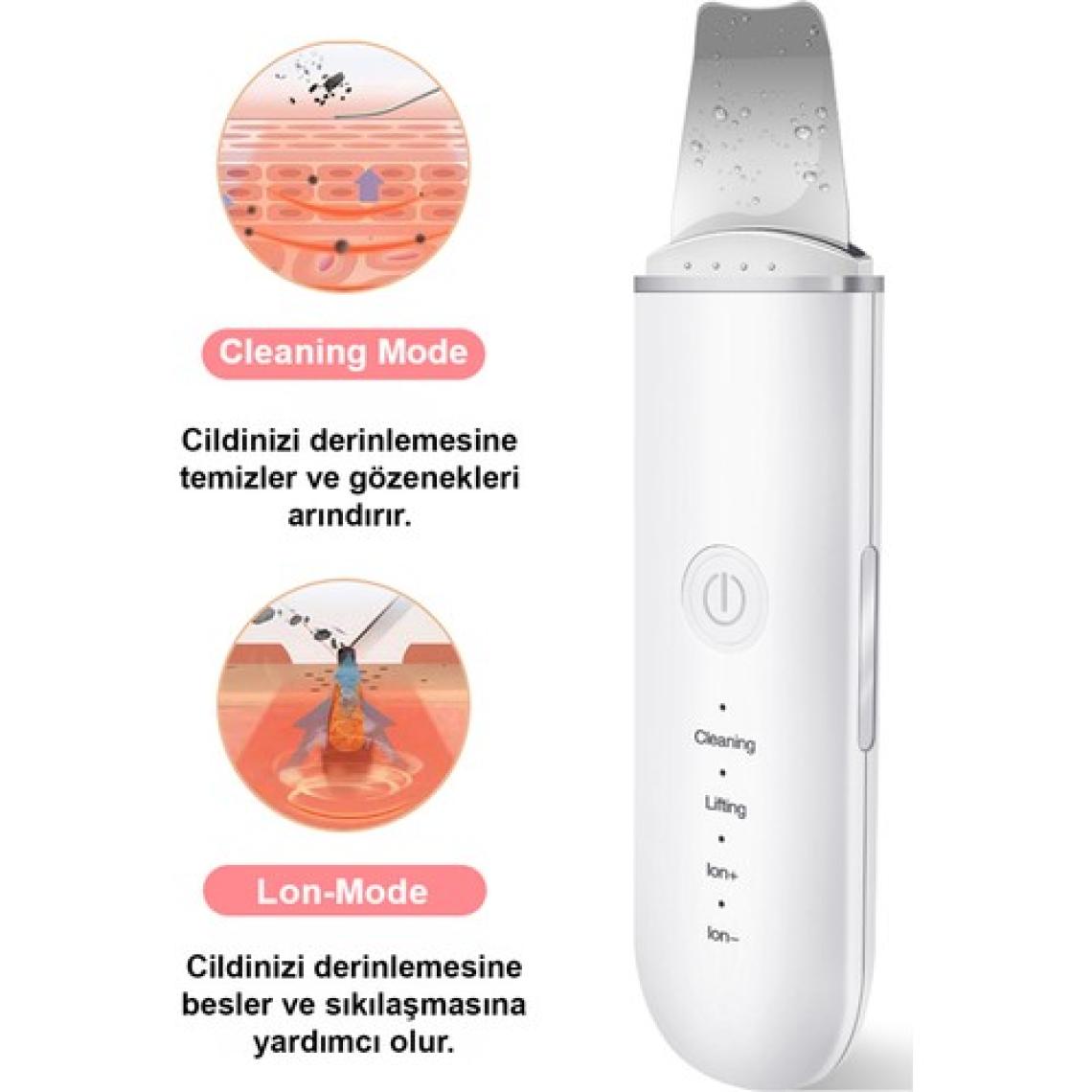 Mobee Ultrasonik Spatula Yüz Temizleme Aleti Ve Soğuk Buhar Makinesi 2 Li Set