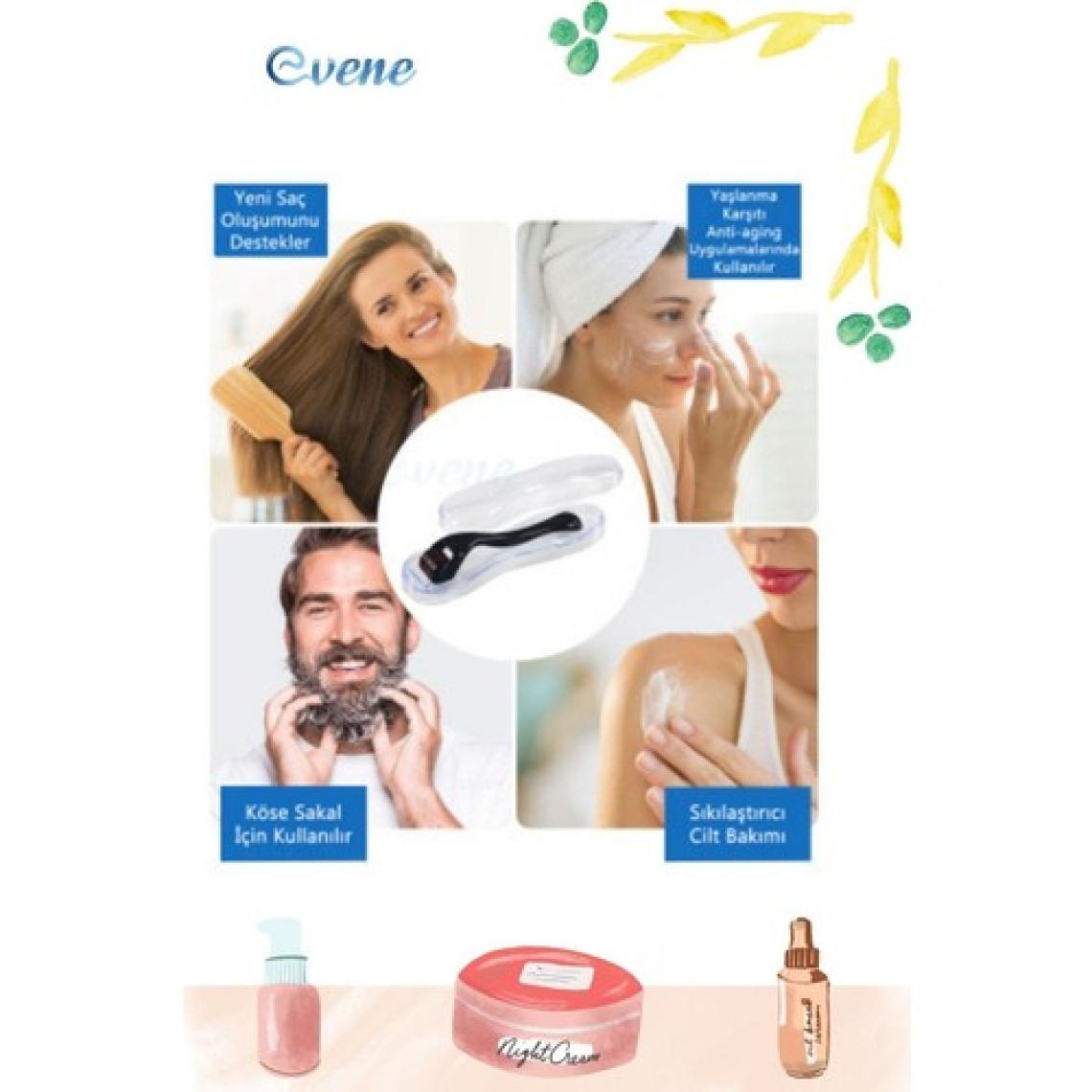 Viselia Skin Roller Dermoroller Aleti Full Çelik 540 Iğne Tek Kullanım Derma Roller 0.5 mm