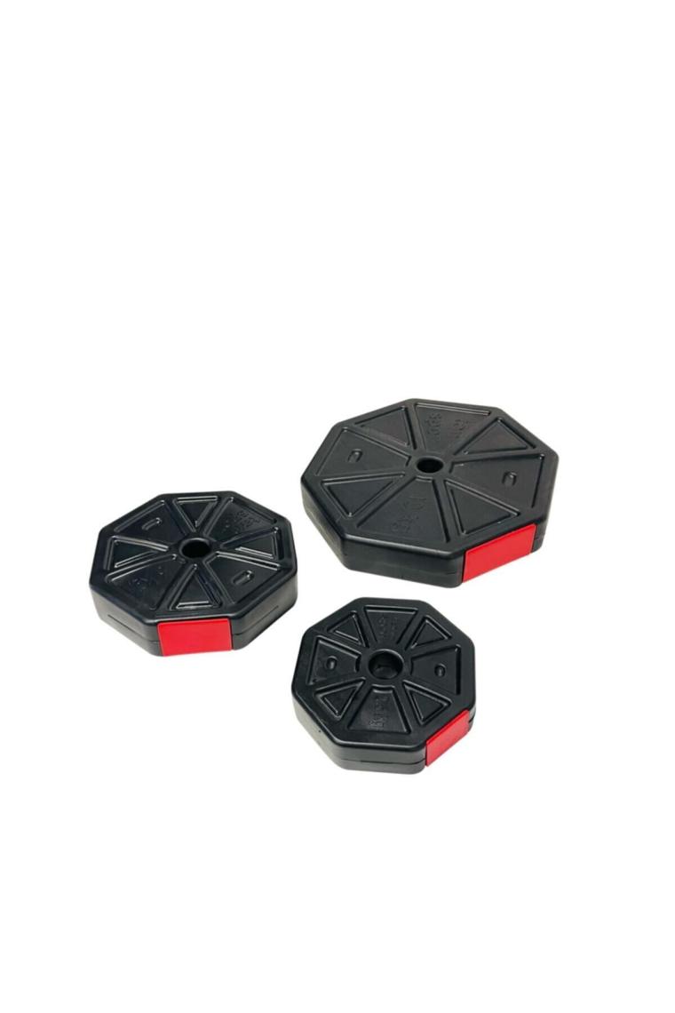 70kg Düz Bar 150cm+ Z Bar 120cm Dambıl Halter Full Set Kırmızı Kapaklı