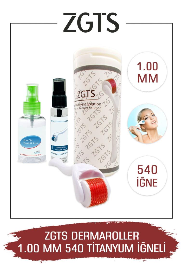 Dermaroller 1.00 Mm Titanyum 540 Iğneli Derma Roller