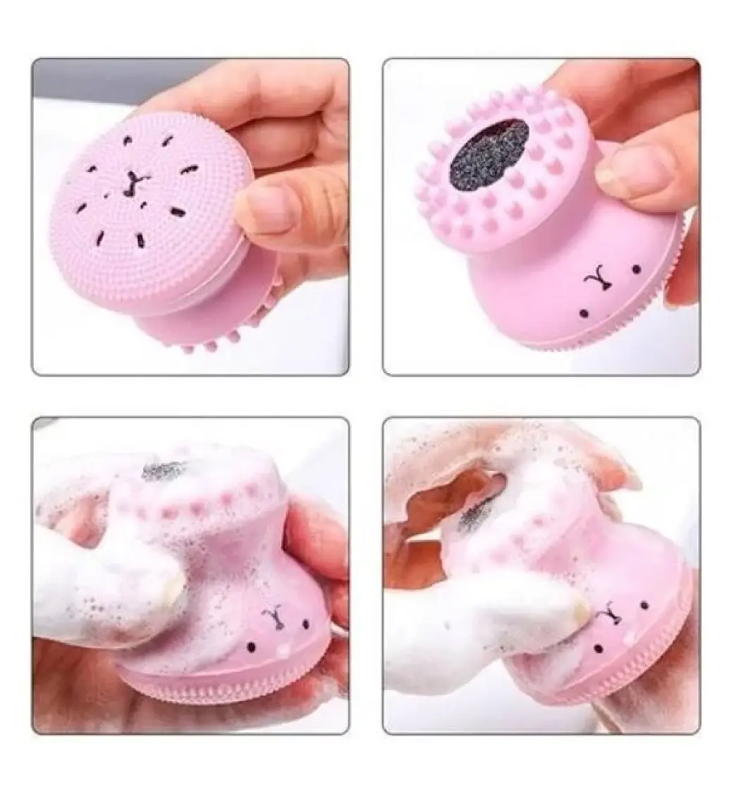 Elser Ticaret Peeling Etkili Mini El Yüz Cilt Temizleme Fırçası Silikon Temizlenmesi Kolay