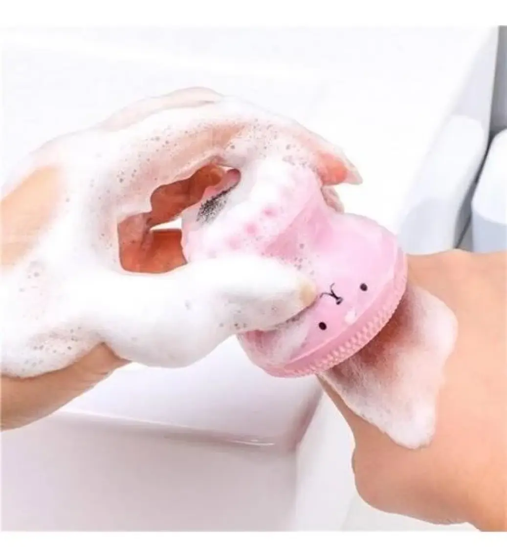 Elser Ticaret Peeling Etkili Mini El Yüz Cilt Temizleme Fırçası Silikon Temizlenmesi Kolay