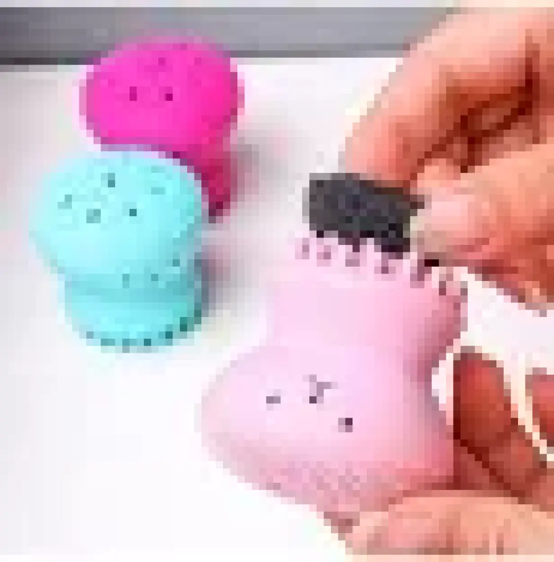 Elser Ticaret Peeling Etkili Mini El Yüz Cilt Temizleme Fırçası Silikon Temizlenmesi Kolay