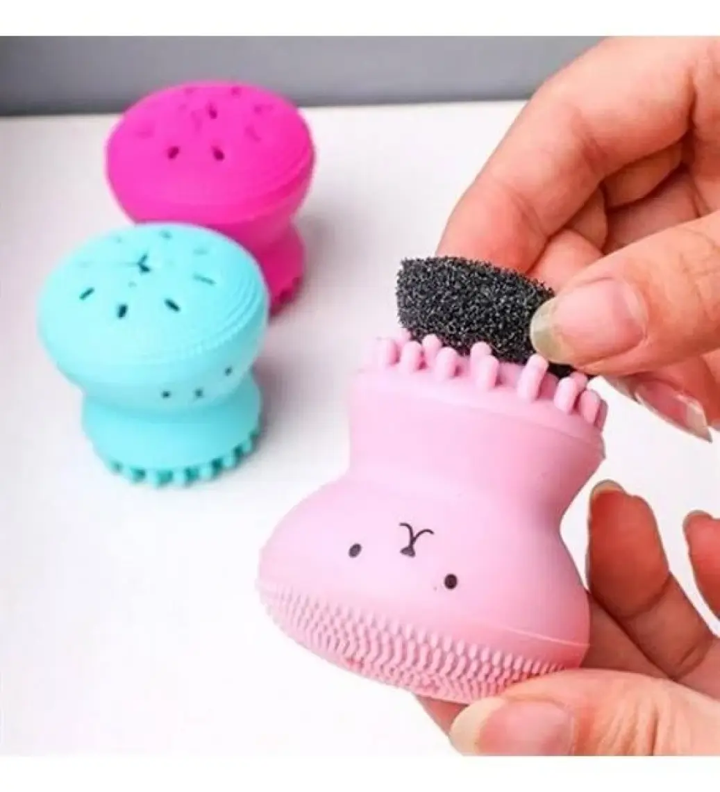 Elser Ticaret Peeling Etkili Mini El Yüz Cilt Temizleme Fırçası Silikon Temizlenmesi Kolay