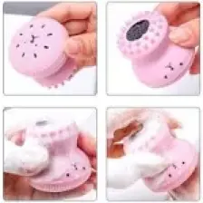 Elser Ticaret Peeling Etkili Mini El Yüz Cilt Temizleme Fırçası Silikon Temizlenmesi Kolay