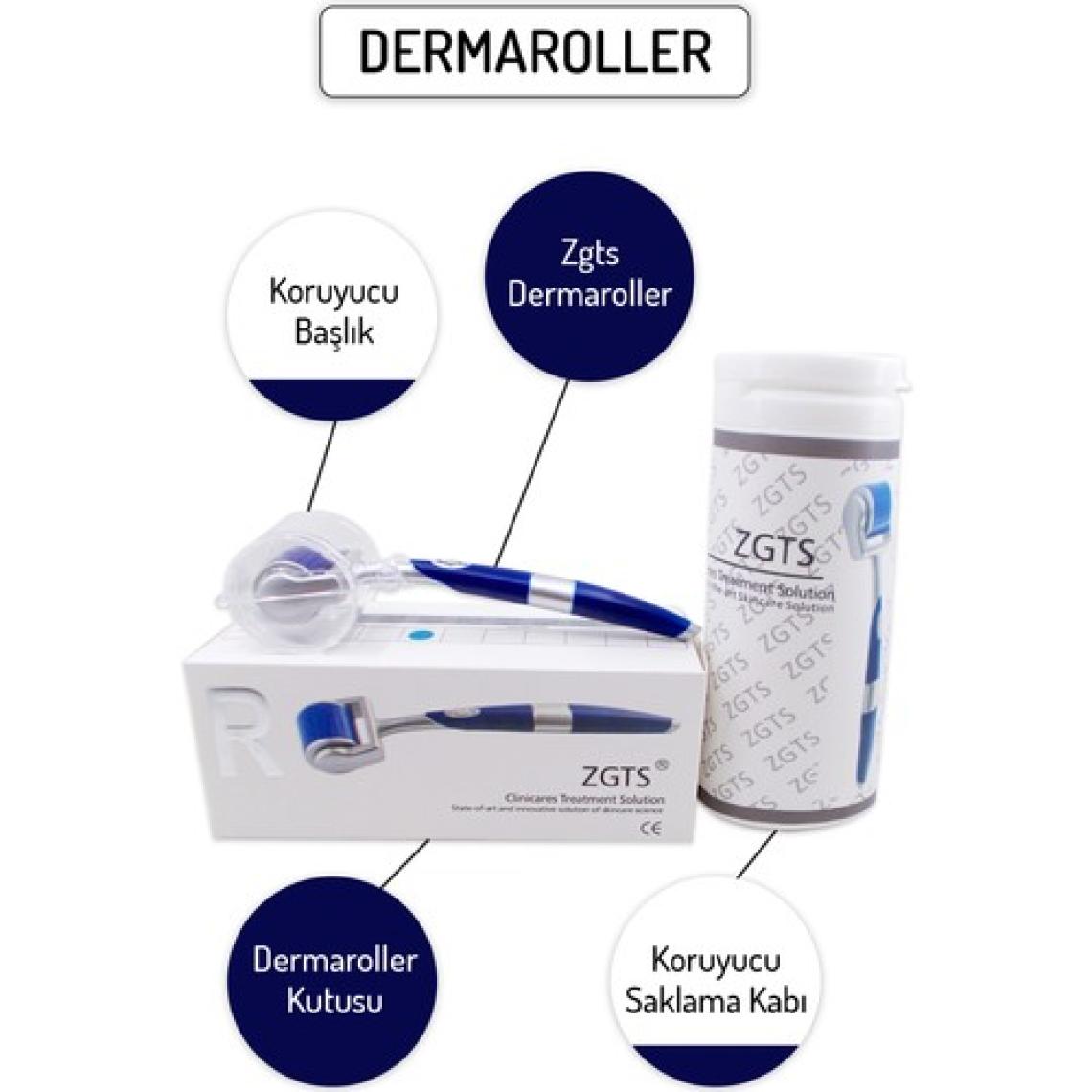 Kadınshop Zgts Blue Dermaroller Titanyum 192 Derma Roller