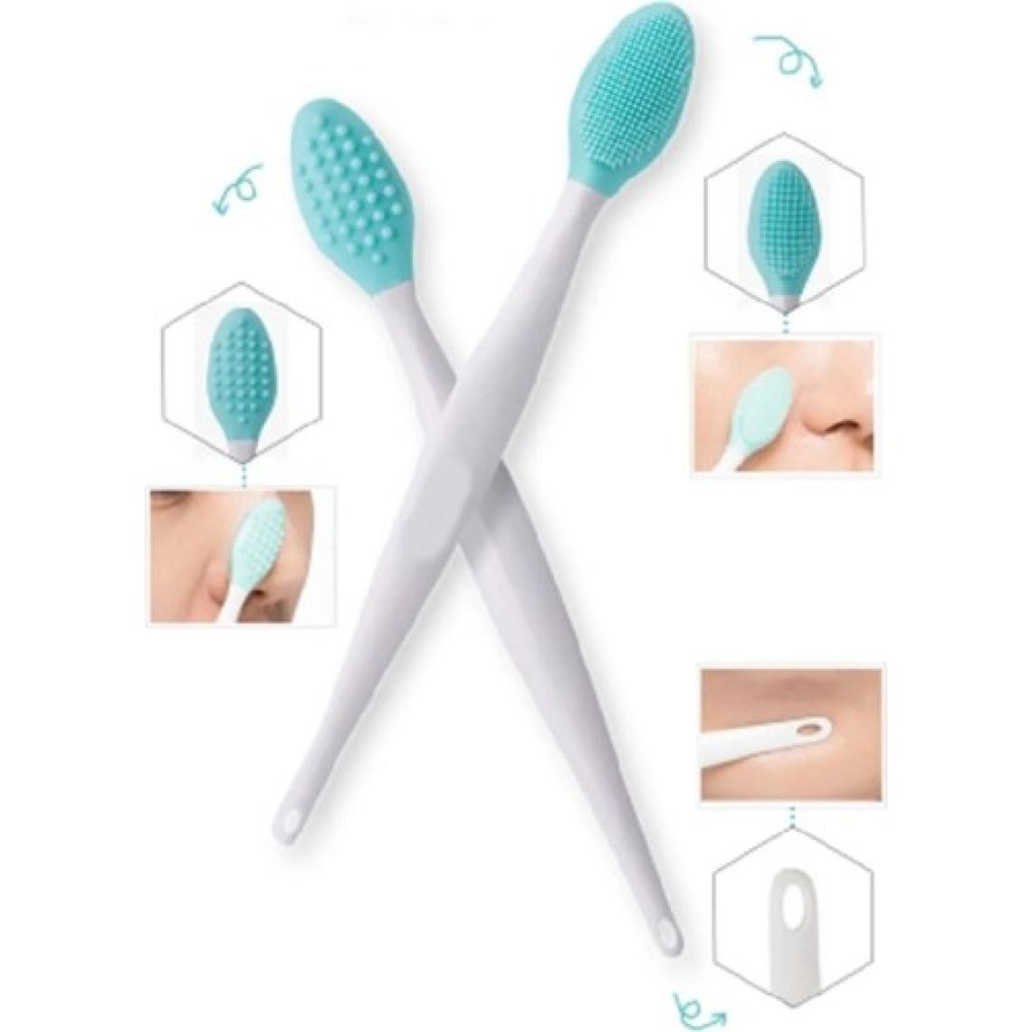 Kenko Siyah Nokta Burun ve Cilt Yüz Temizleyici Fırça Siyah Nokta Temizleme Dudak Peeling Fırçası Çilek