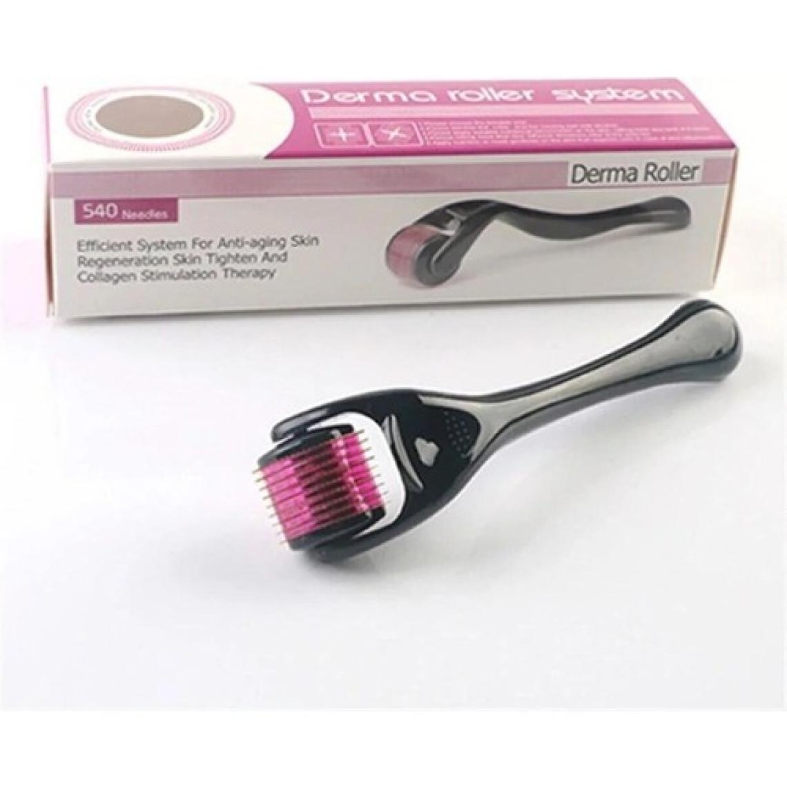 Dermaroller Titanyum Uçlu 540 İğneli Derma Roller 1 mm İğne Cilt Yüz Vücut Yenileme Masaj Aleti