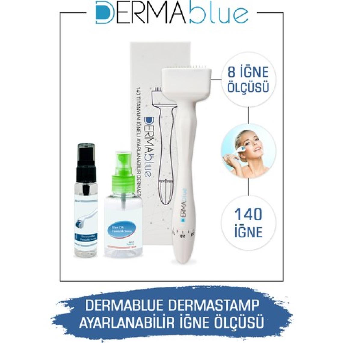 Dermablue Ayarlanabilir Dermastamp Titanyum 140 İğneli Derma Stamp