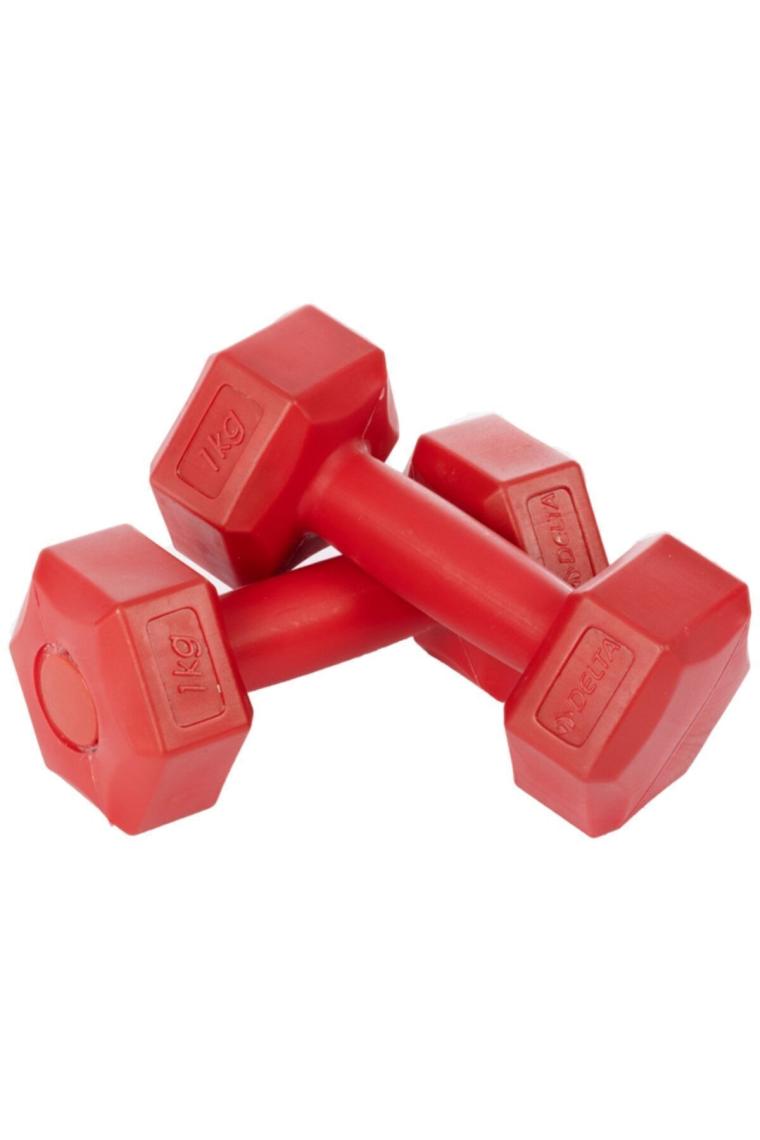 Delta 2x1 kg Köşeli Plastik Dambıl