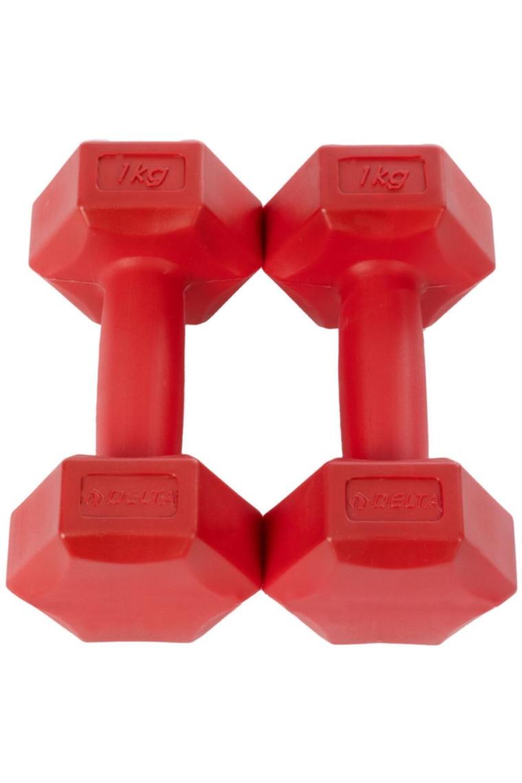 Delta 2x1 kg Köşeli Plastik Dambıl