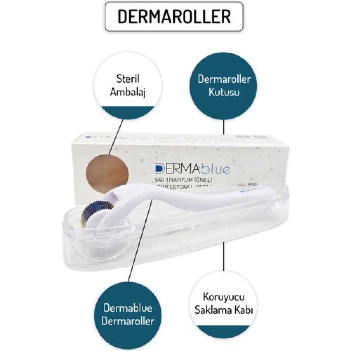 Dermablue Dermaroller 540 Titanyum İğneli Derma Roller