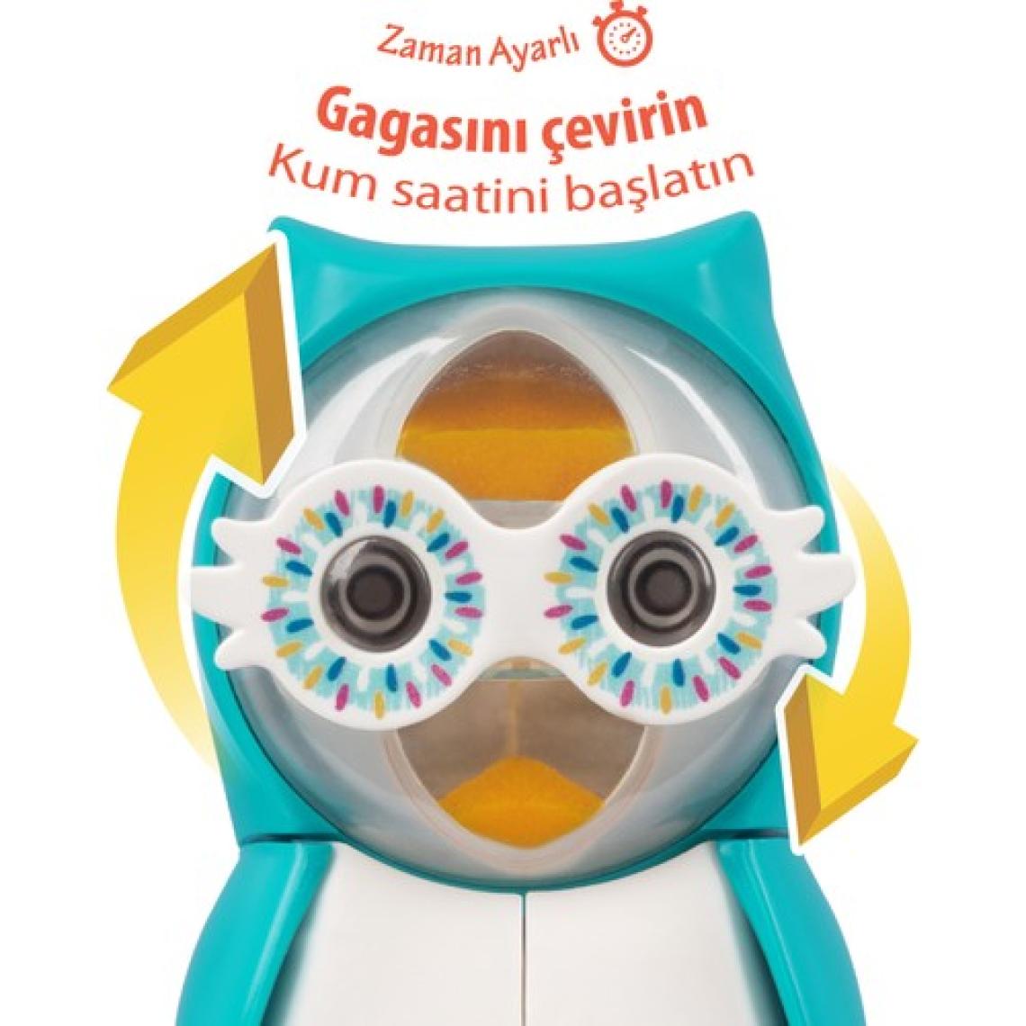R.O.C.S. Baby 0-3 Yaş Diş Fırçası ve Flipper Baykuş Hijyenik Saklama Kabı Seti - Mavi Baykuş Figürü