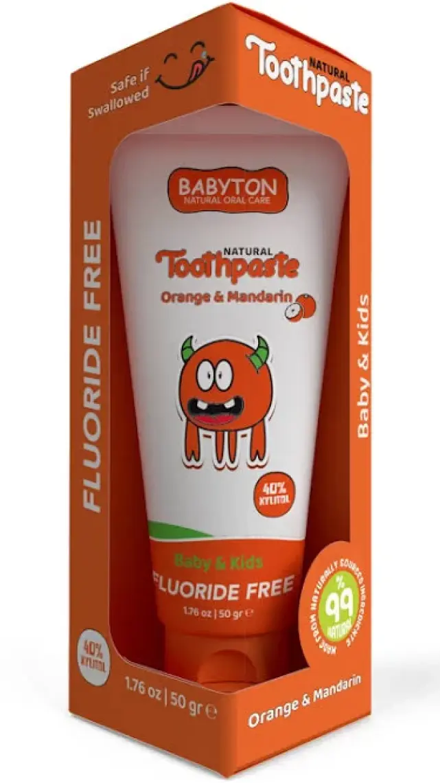 Babyton Organik Doğal Portakal& Mandalina Aromalı Diş Macunu 50 gr
