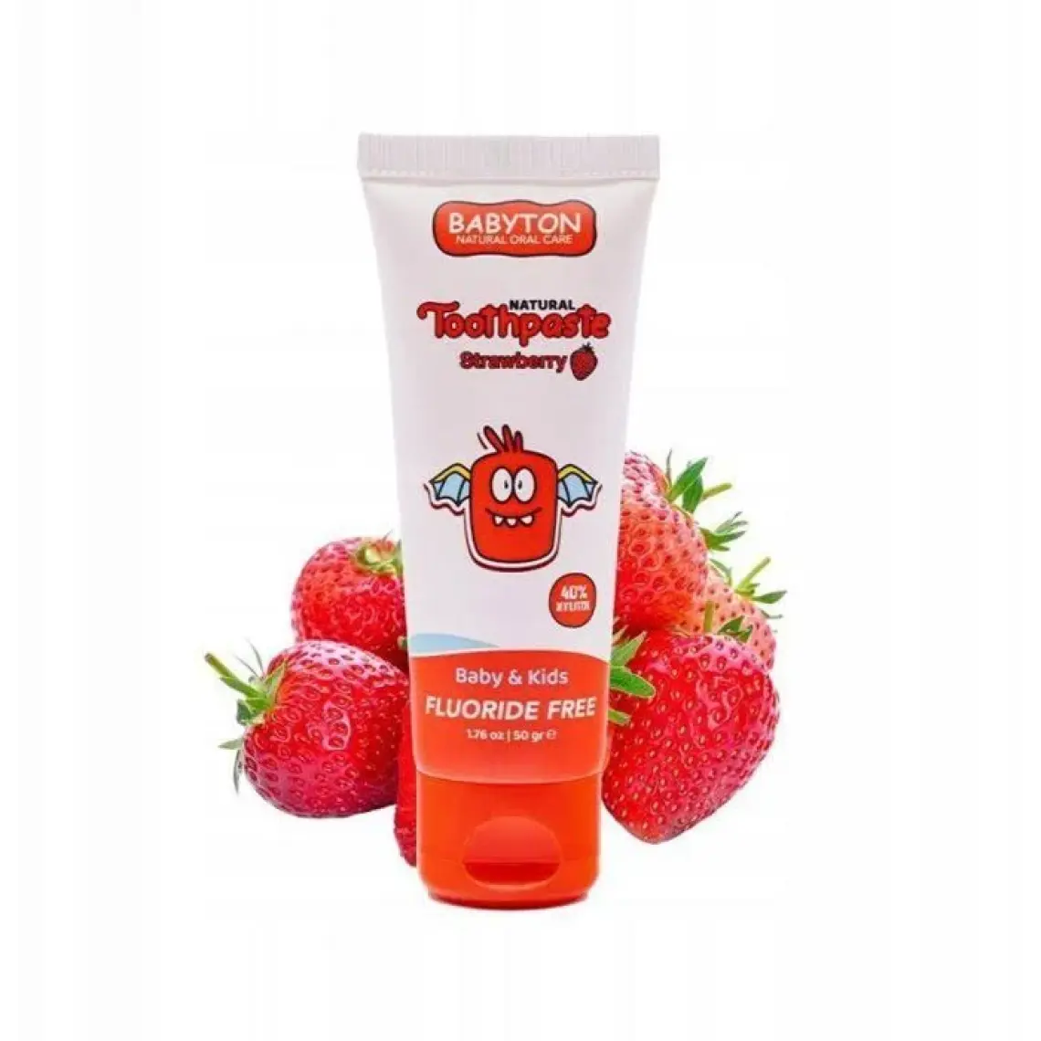 Babyton Doğal Çilek Diş Macunu Florürsüz 50 gr
