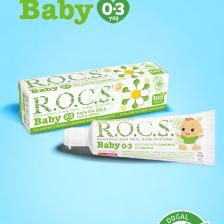 R.O.C.S. Baby 0-3 Yaş Papatya Özlü 35 ml Yutulabilir Diş Macunu