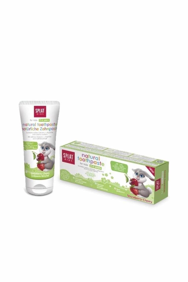 Splat Kids Natural Kiraz ve Çilek 50 ml 2-6 Yaş Diş Macunu