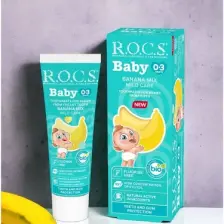 Rocs Baby Süt Dişler için  Muz Püresi 0-3 Yaş Diş Macunu 45 ml