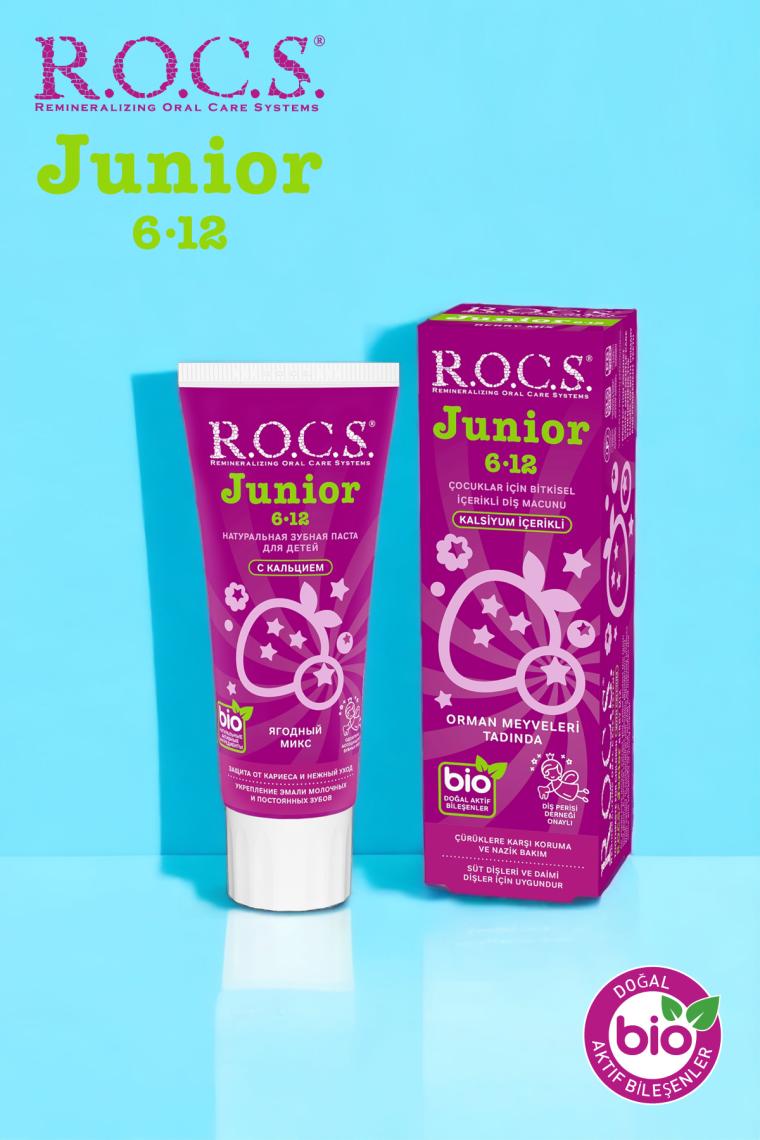 R.O.C.S. Junior 6-12 Yaş Orman Meyveleri Tadında 60 ml Diş Macunu