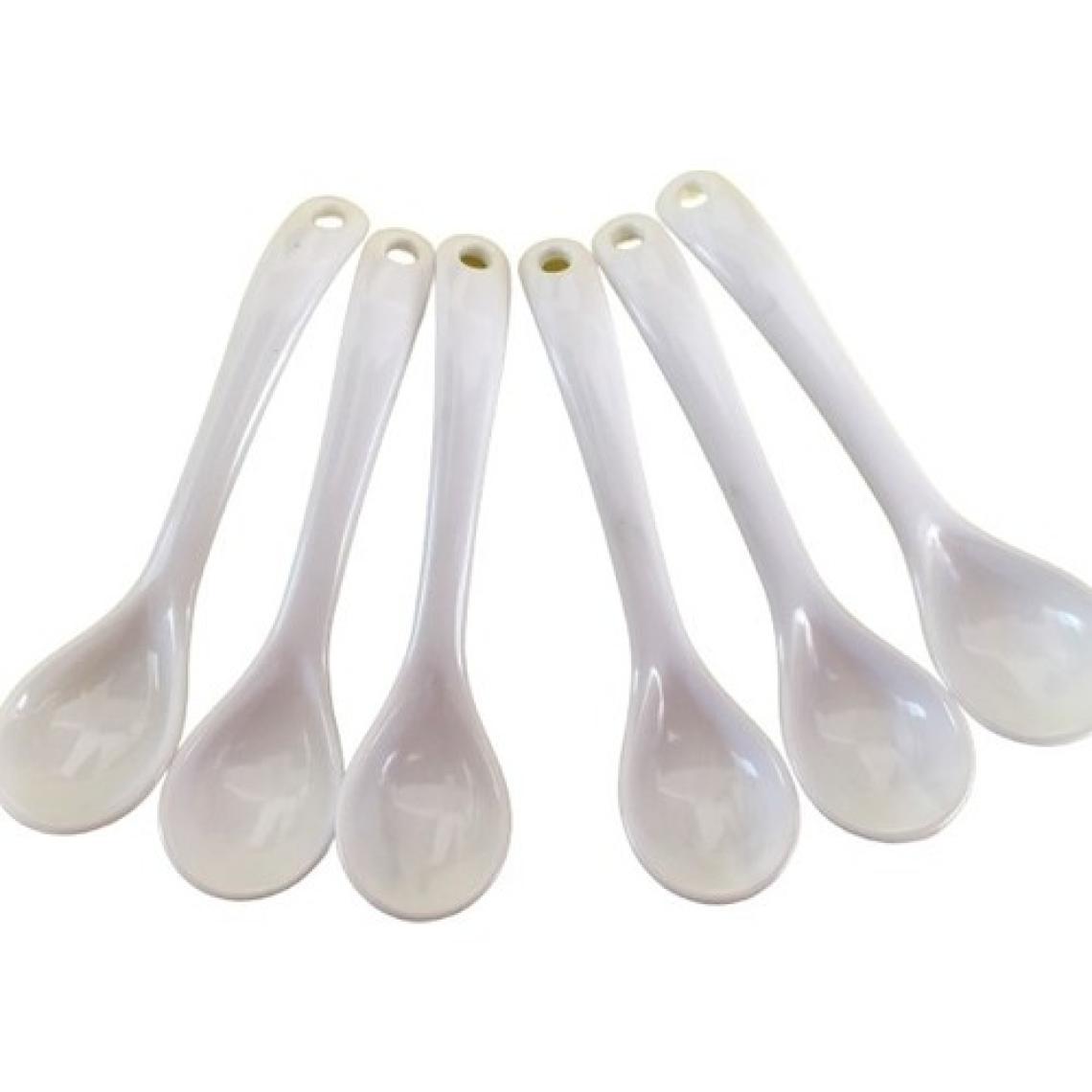 pobi Plastik Mama Baharat Kaşığı Beyaz