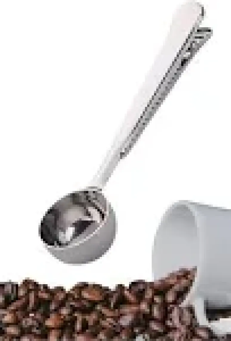 Buffer Buffer® Mandallı Kahve Ölçü Kaşığı Silver Çok Fonksiyonlu Paslanmaz Çelik Kaşık
