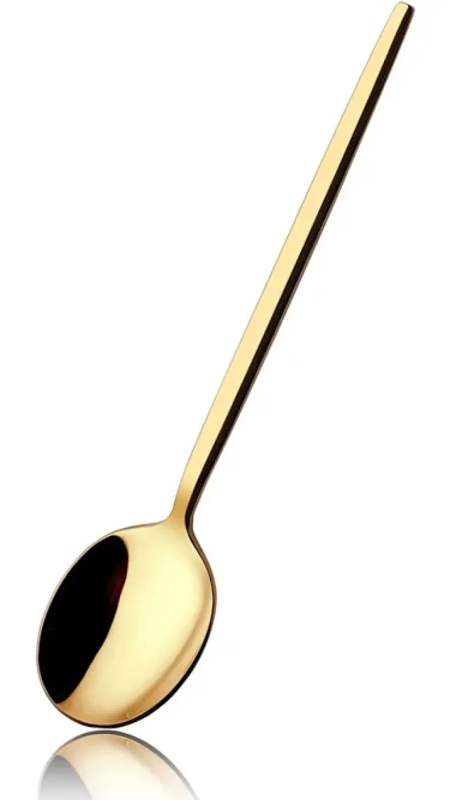 Kalben Amore Titanyum Parlak Gold 6 Adet Tatlı Kaşığı