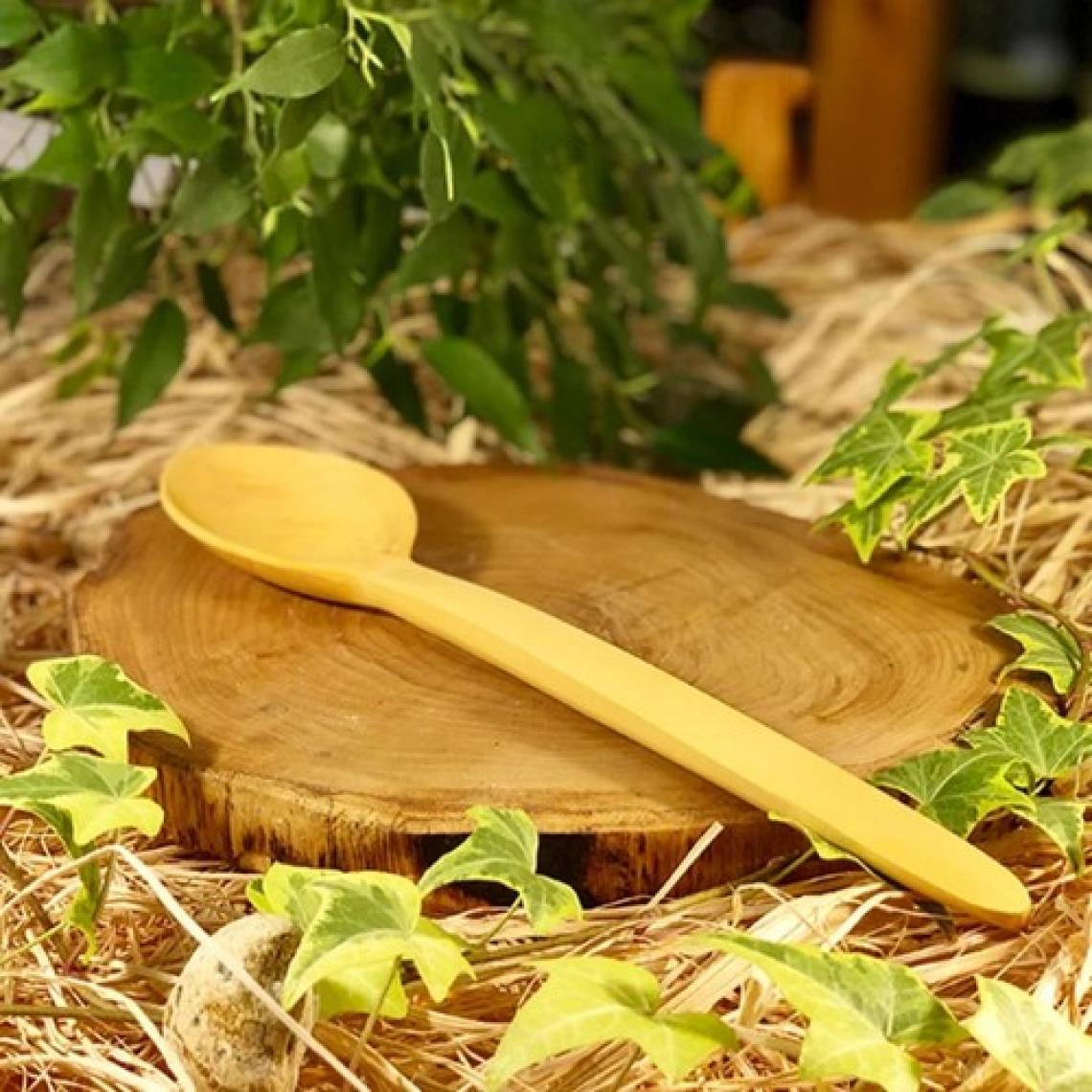 Askıcı 29 cm Uzun Tahta Kaşık Yemek Kaşığı